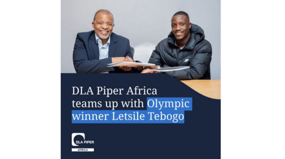 DLA Piper Africa partners with Olympic gold medallist and African sprint sensation Letsile Tebogo