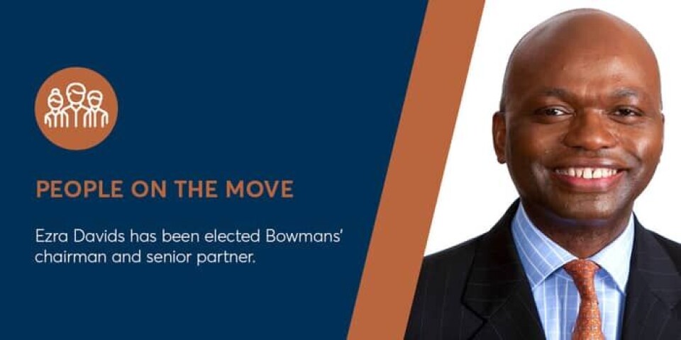 Bowmans names new Chairman and Senior Partner