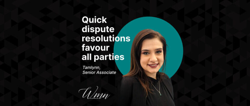 Quick dispute resolutions favour all parties