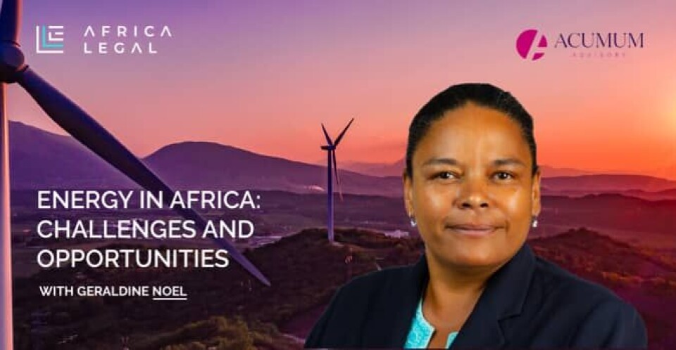 Energy in Africa: Challenges and Opportunities