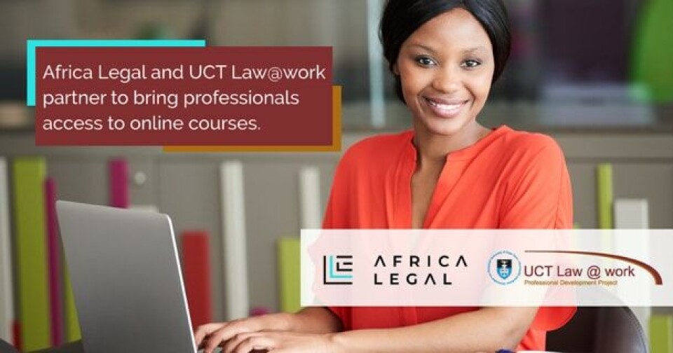 New Style Legal Education Emerges as UCT Law@work and Africa Legal Team Up