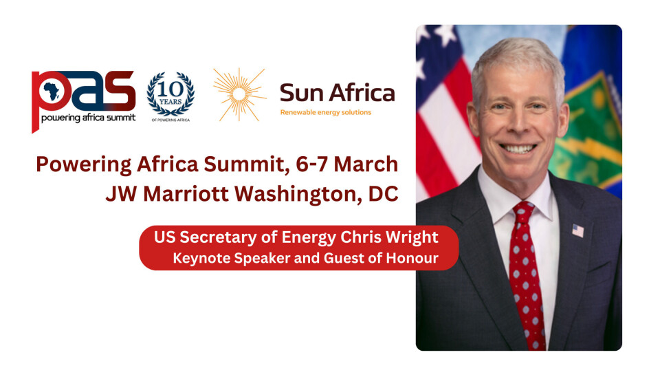 New US Secretary of Energy Chris Wright to share vision and address US-Africa energy partnership at Powering Africa Summit