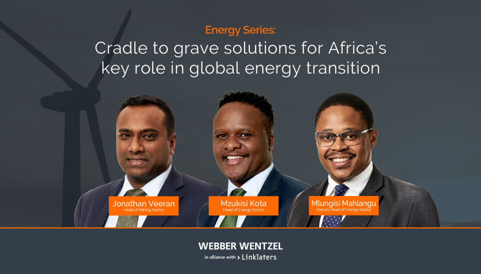 Cradle to grave solutions for Africa’s key role in global energy transition