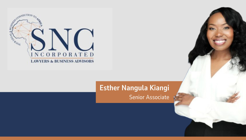Leading Namibian law firm SNC Inc promotes homegrown talent Esther Nangula Kiangi to Senior Associate