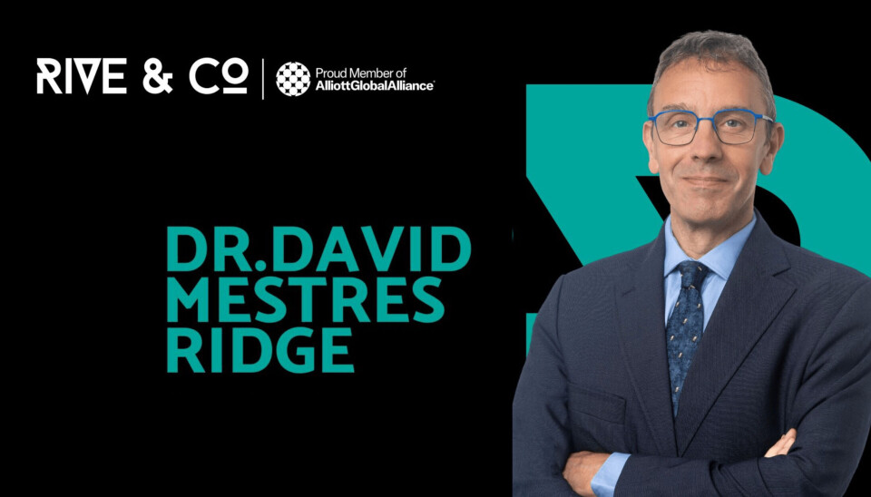 Rive & Co adds multidisciplinary expert Dr David Mestres Ridge to lead its Energy and Resources practice