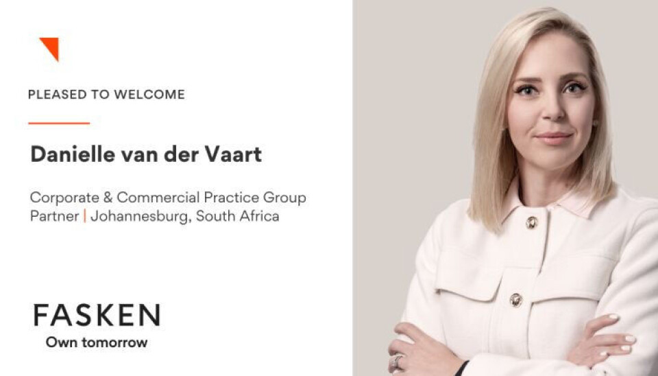 Fasken fortifies Johannesburg office by adding projects and construction expert Danielle van der Vaart as a new partner