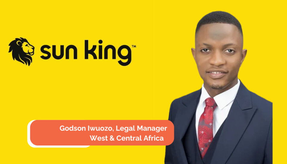 Solar energy company Sun King shines brighter by adding Godson Iwuozo as Legal Manager